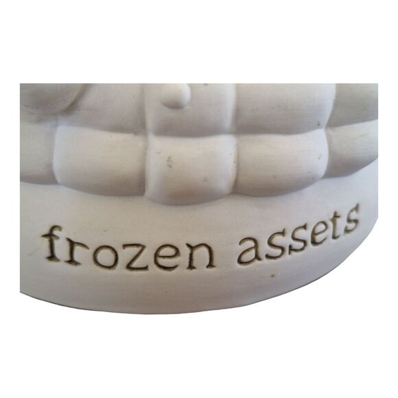 Dept 56 Bank Snowpinion Frozen Assets Porcelain Christmas Snowman Retired - Picture 9 of 13